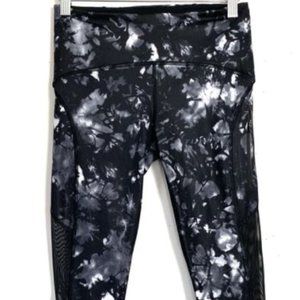 Lululemon Tie Dye Leggings with Mesh Cutout